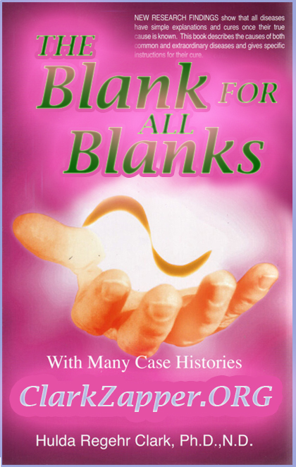 A parody cover of the censored self health books written by Dr. Hulda Clark